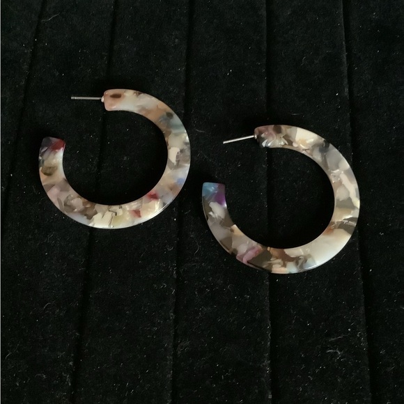 Jewelry - Acrylic Hoop Colorful Earrings